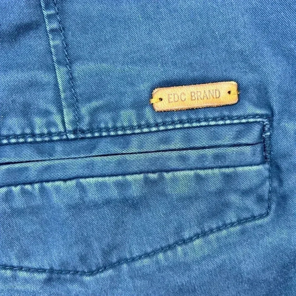 EDC Brand Size 32 Men’s Slim Fit Tactical Pants Trousers Navy Blue - Picture 7 of 14